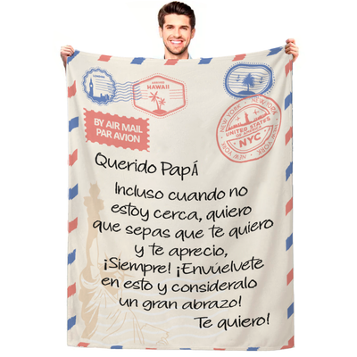 Cobija personalizada día del padre 11