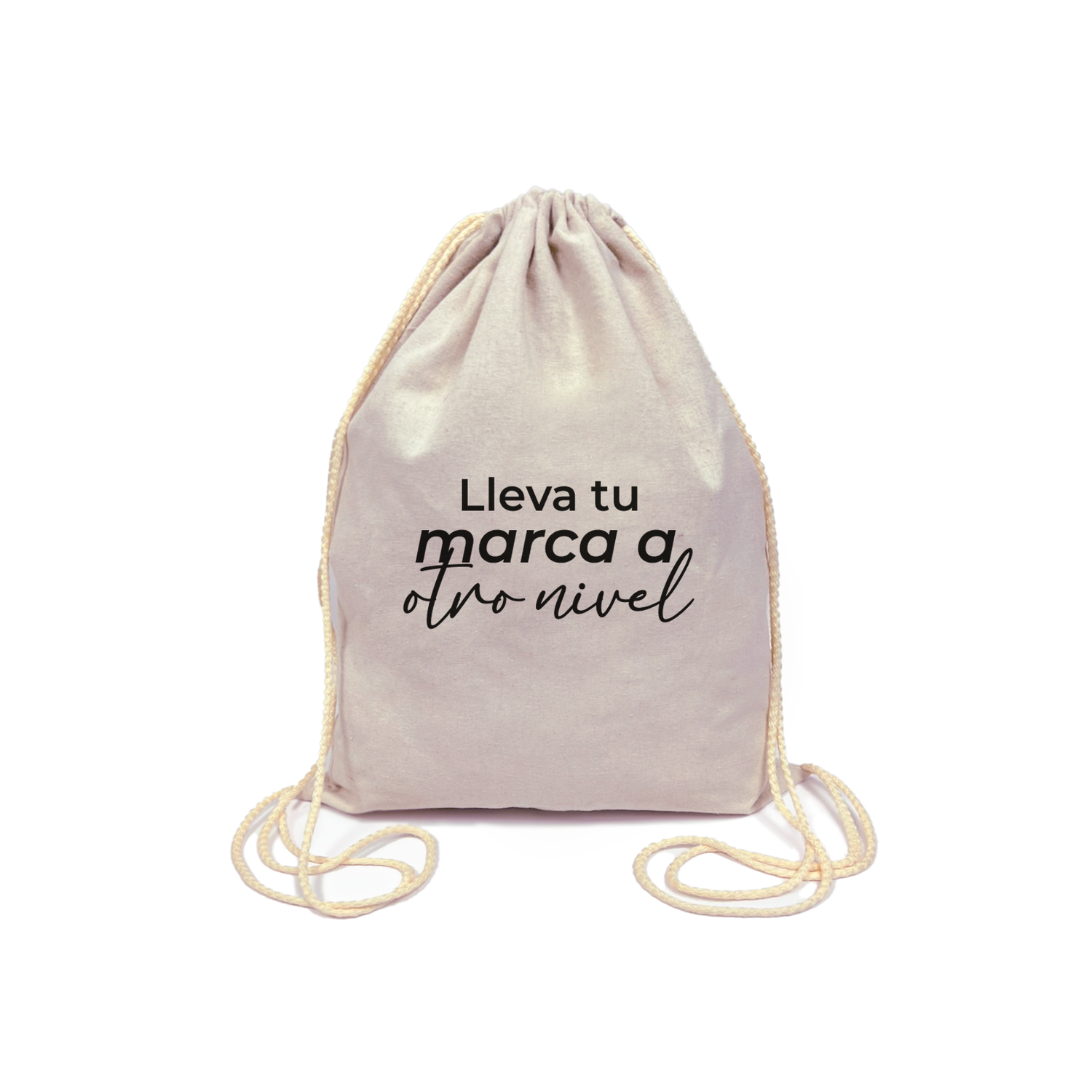 Mochila Lienzo cordon  35x40cm