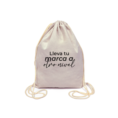 Mochila Lienzo cordon  35x40cm
