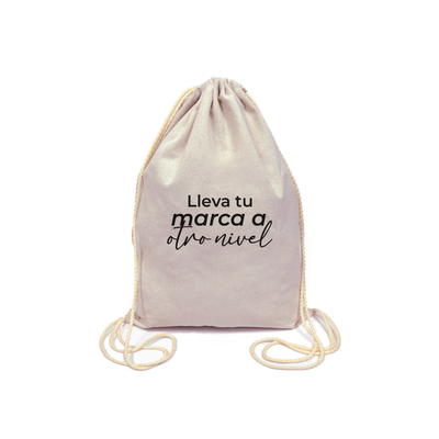Mochila Lienzo cordon  30x40cm