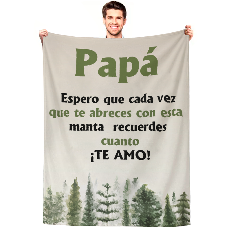Cobija personalizada día del padre 16