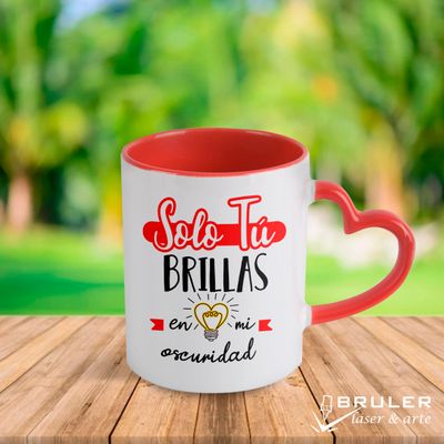 Taza corazón personalizado 12onz