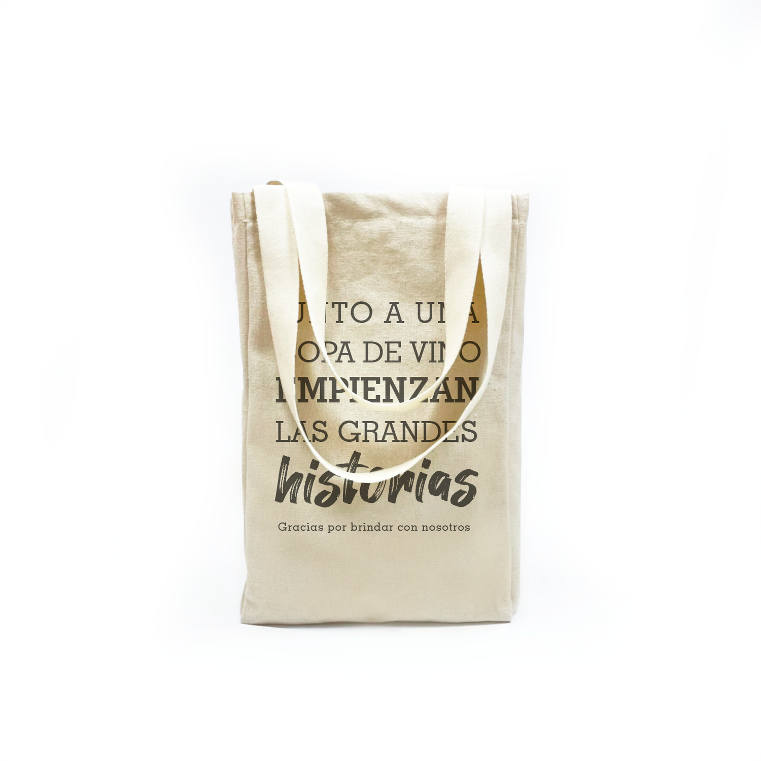 Bolso de vino doble con fuelle