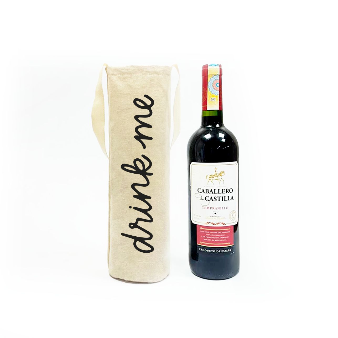 Bolso de vino individual base de fuelle