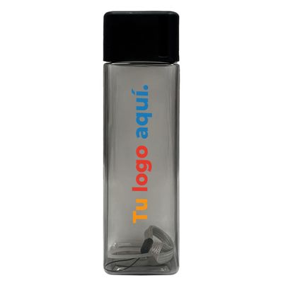 Tomatodo plástico con tapa negra 500ml