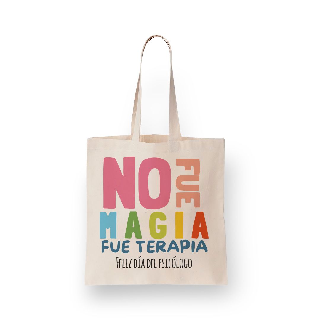Bolso en lienzo No fue magia 30x40cm