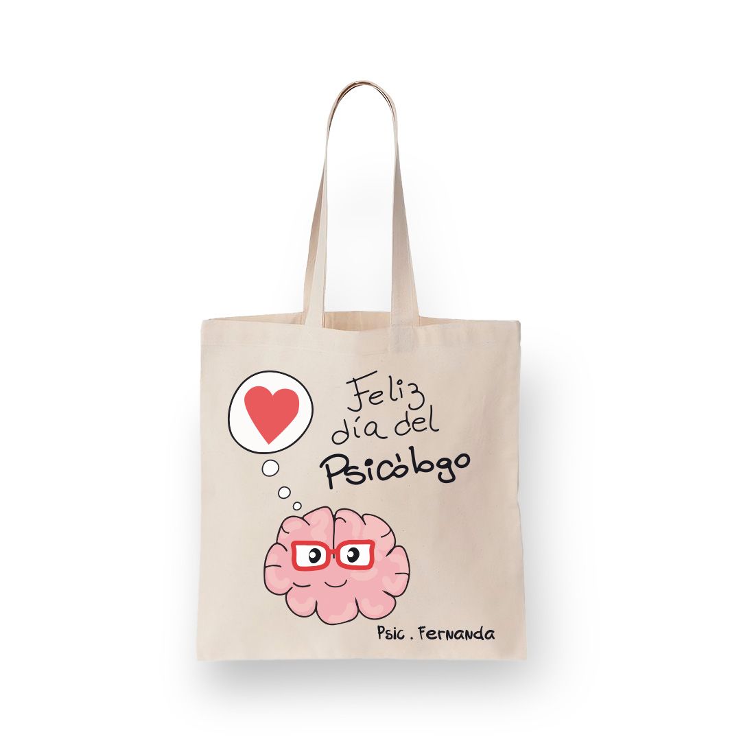 Bolso en lienzo Feliz día 30x40cm