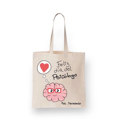Bolso en lienzo Feliz día 30x40cm
