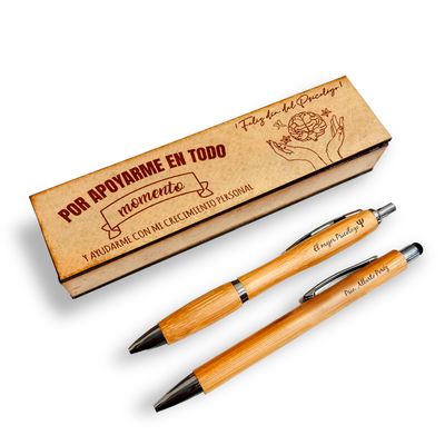 Kit dia del psicólogo esfero doble