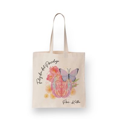Bolso en lienzo Feliz día del Psicólogo 30x40cm