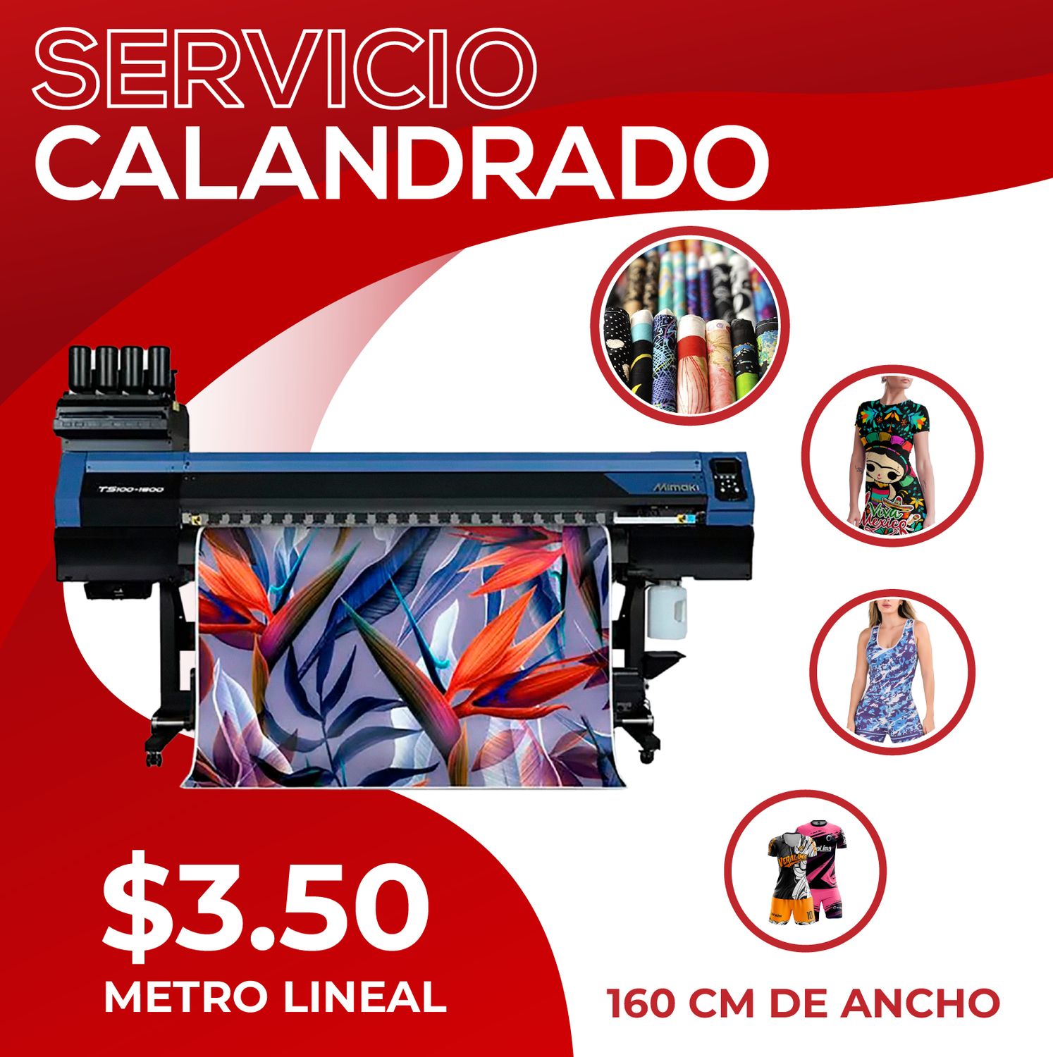 Servicio de calandrado
