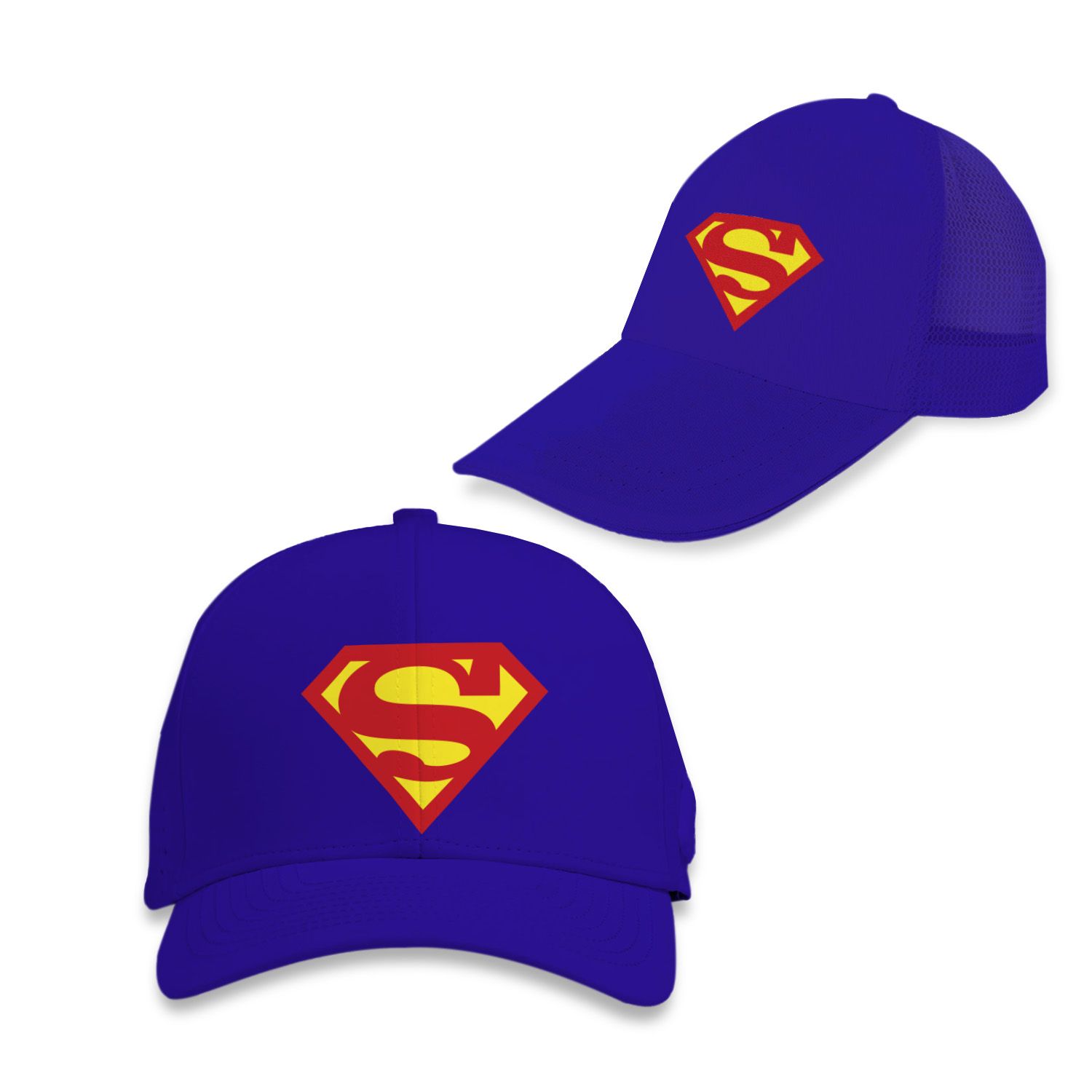 Gorra de malla color  azul