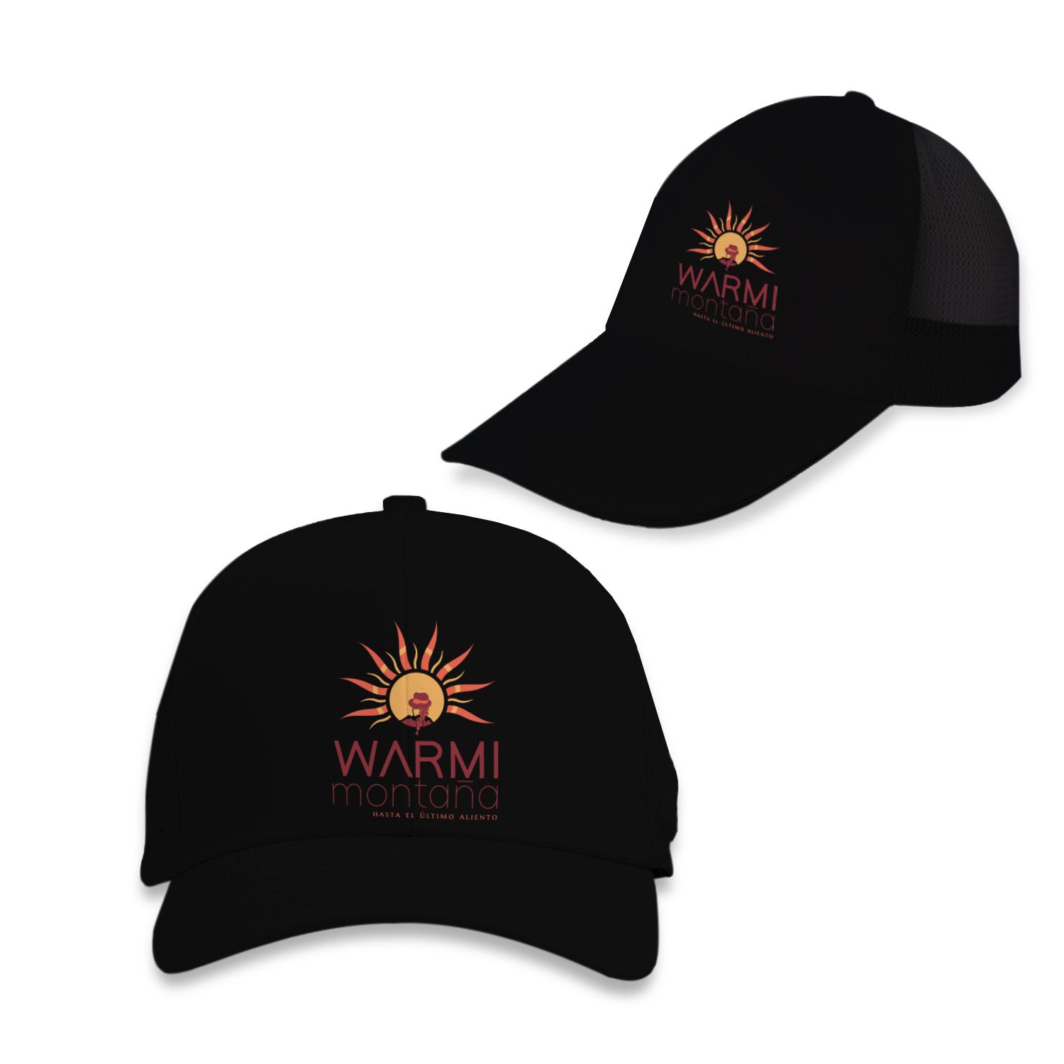 Gorra de malla color negra