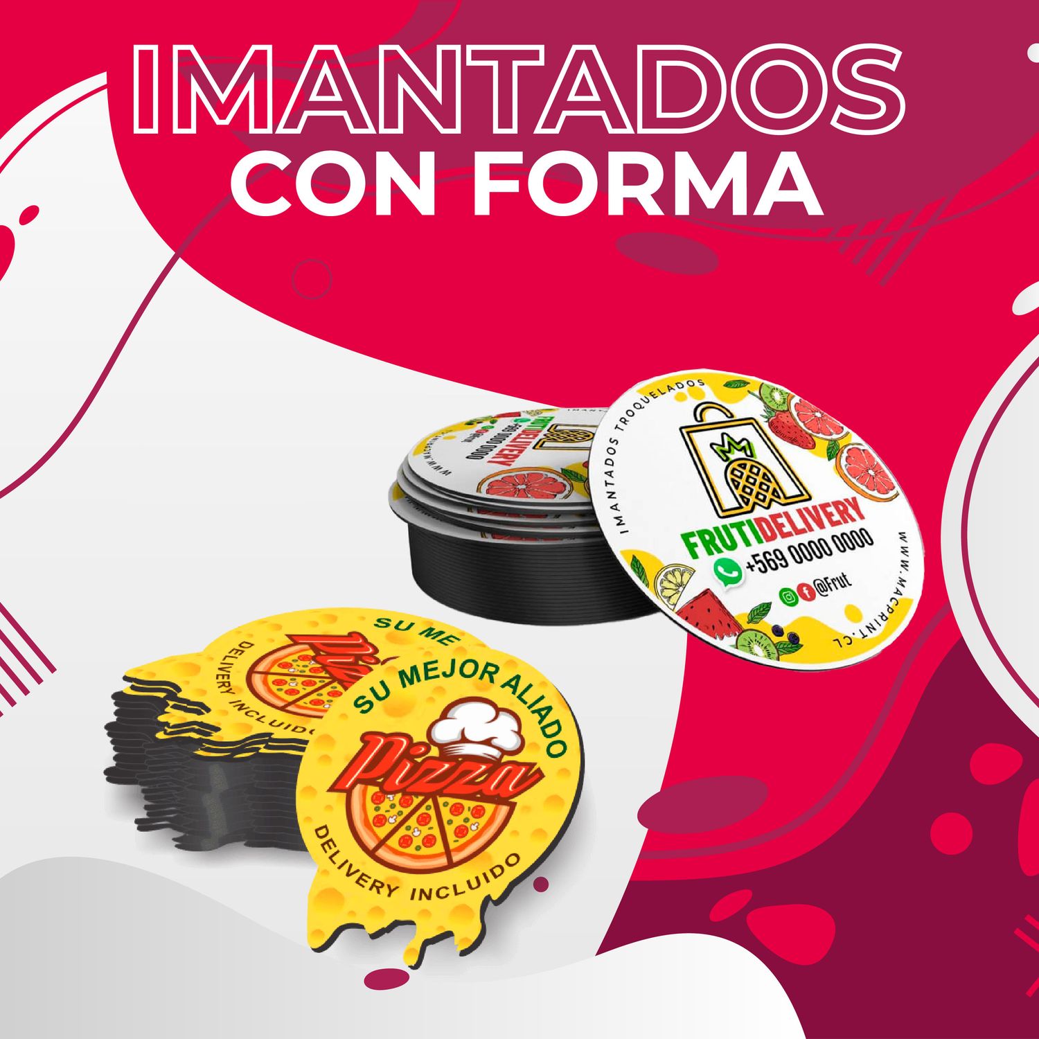 Imanes troquelados con forma