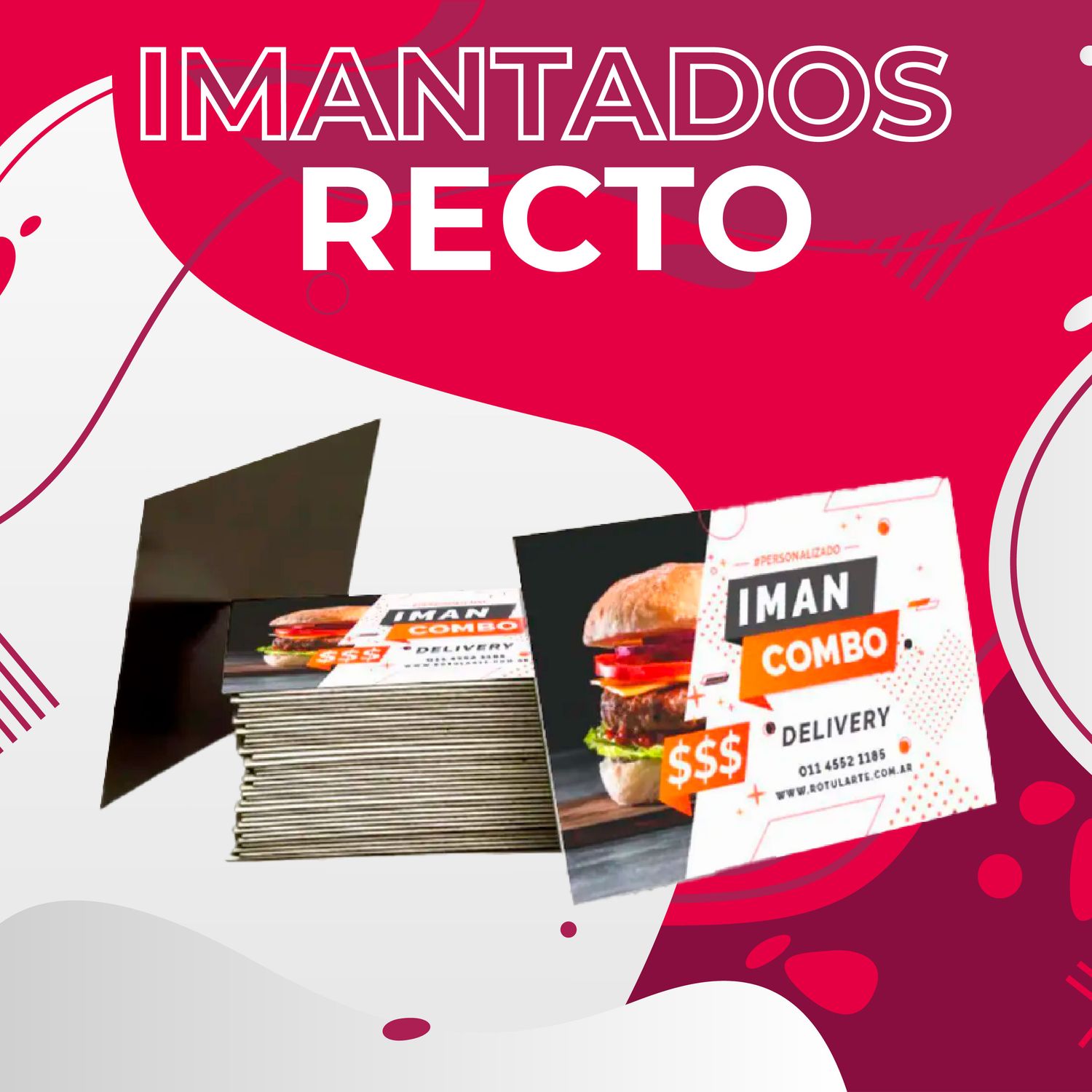 Imanes troquelados recto