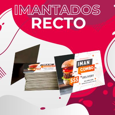 Imanes troquelados recto