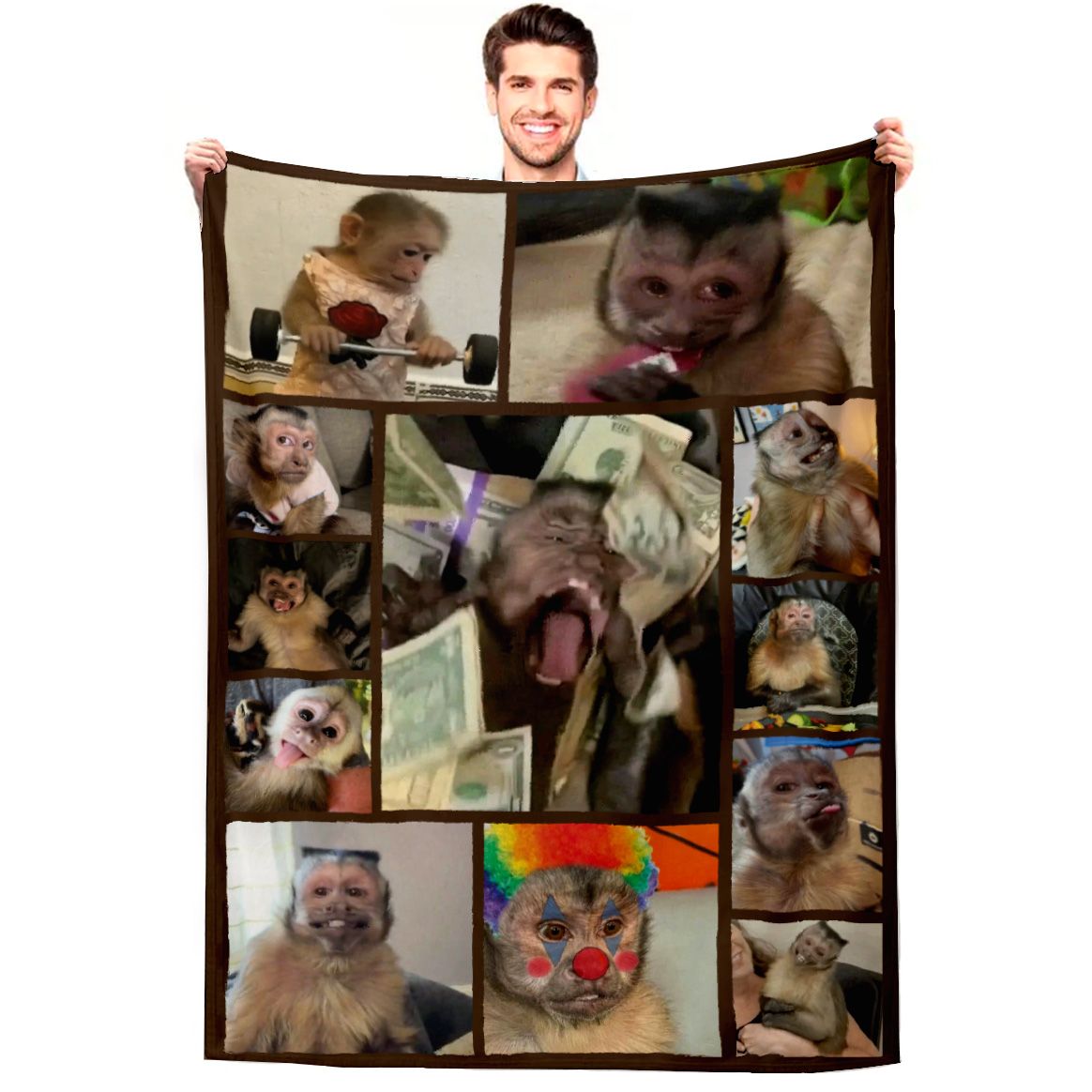 Cobija personalizada Monkey