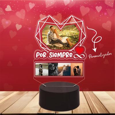 Lámpara base redonda RGB táctil 07