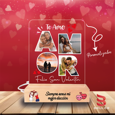 Lámpara base de madera 06