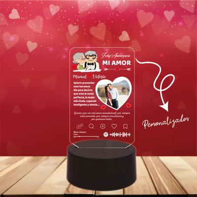 Lámpara base redonda RGB táctil 16