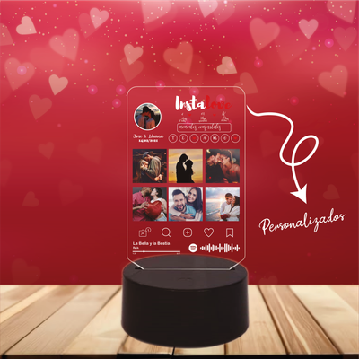 Lámpara base redonda RGB táctil 10