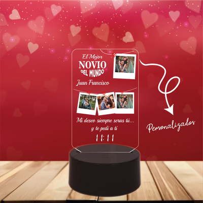 Lámpara base redonda RGB táctil 05