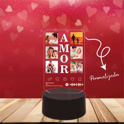 Lámpara base redonda RGB táctil 01