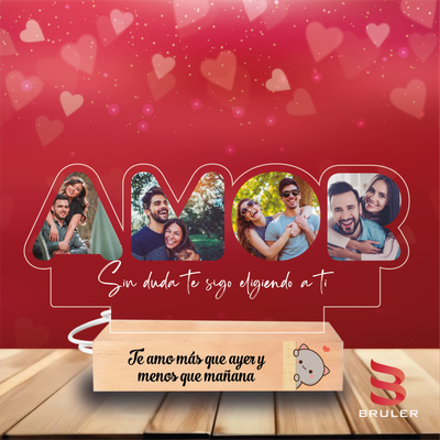 Lámpara base de madera 07