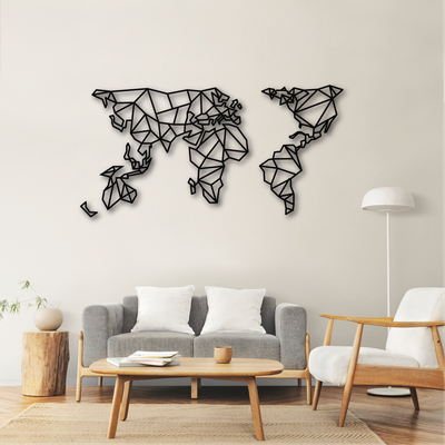 Cuadro decorativo mapa mundi minimalista 100x50cm Cuadro decorativo mapa mundi minimalista 100x50cm