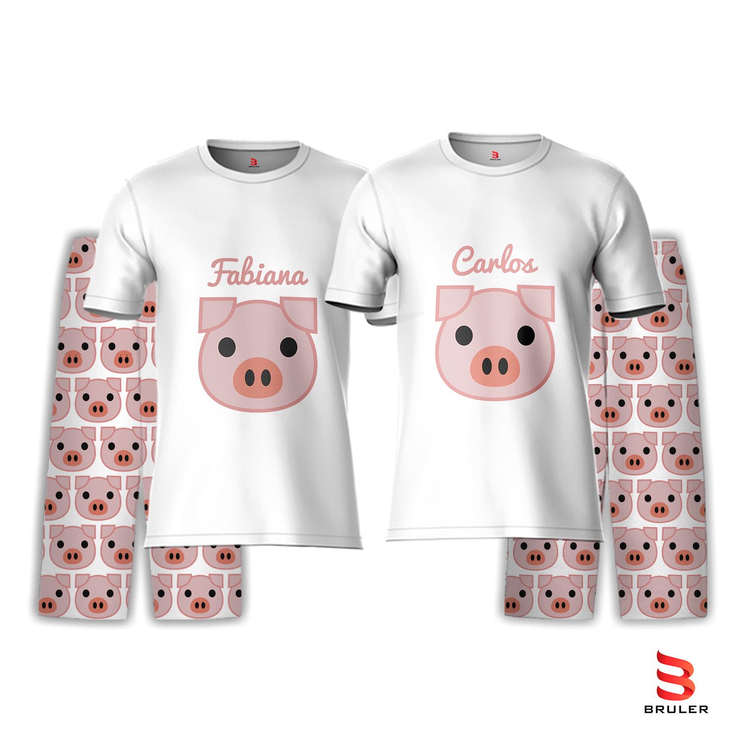 Pijama Cerditos Personalizada