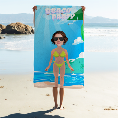 Toalla personalizada Bikini Toalla personalizada Bikini