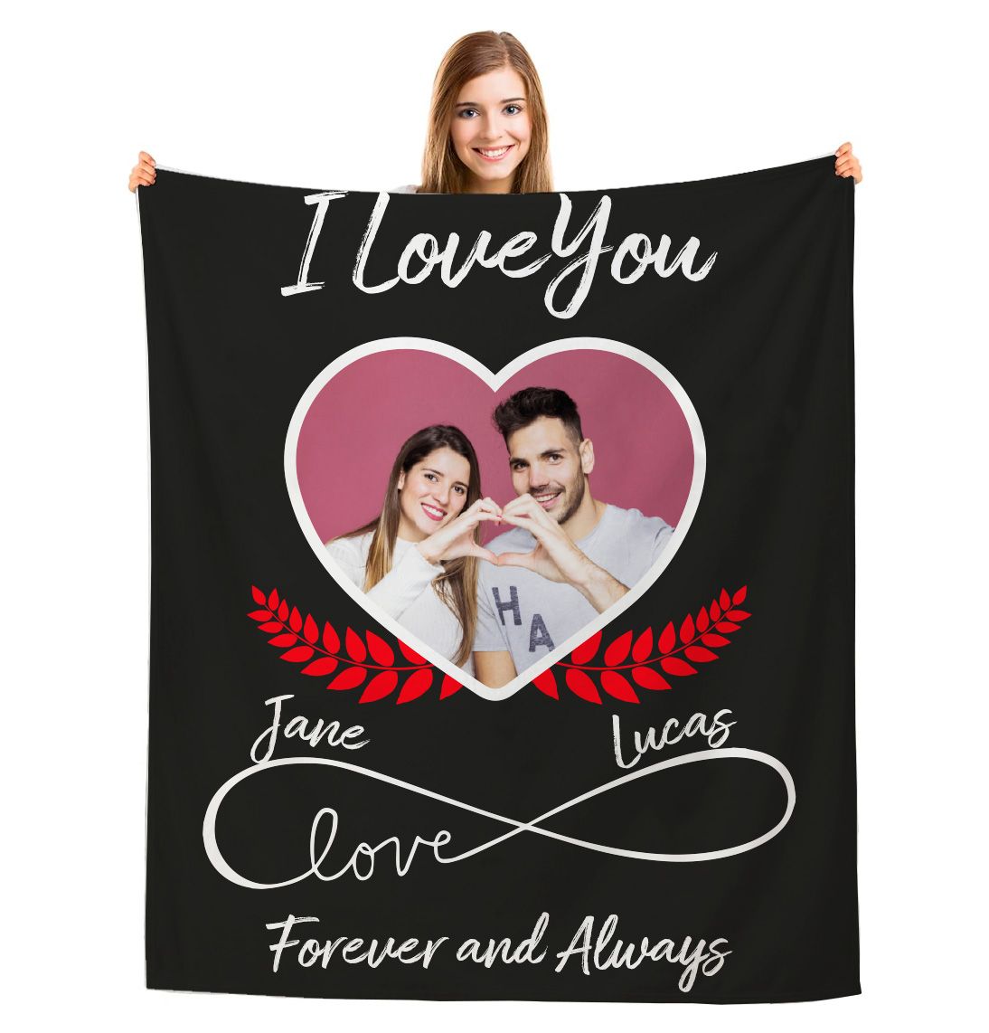 Cobija personalizada Infinite love