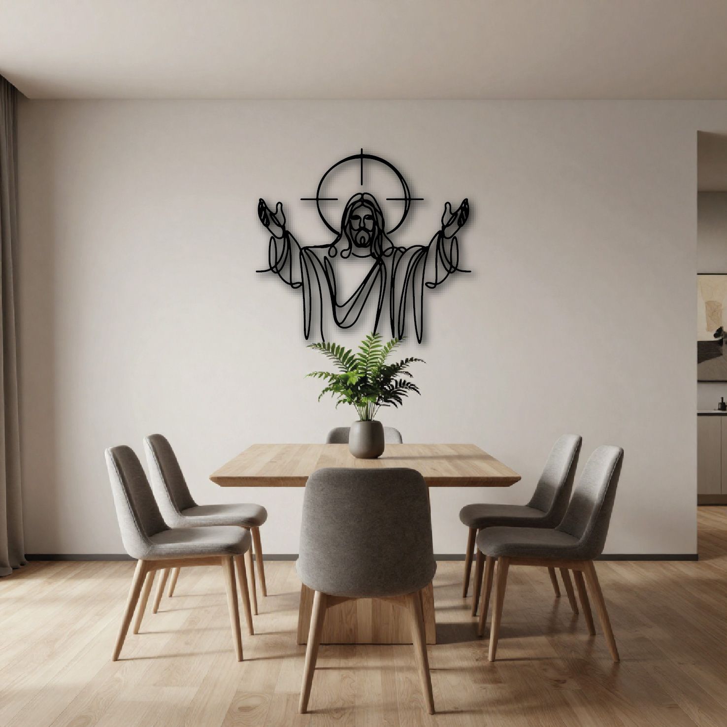 Cuadro decorativo Cristo 100x90 cm
