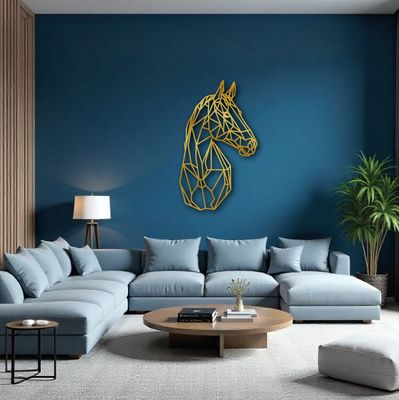 Cuadro decorativo Caballo en metal 60x100cm