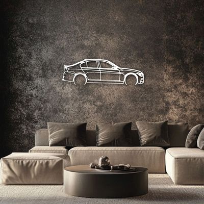 Cuadro decorativo Carro en metal 125x40 cm