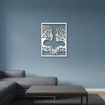 Cuadro decorativo Raices en metal 75x100 cm