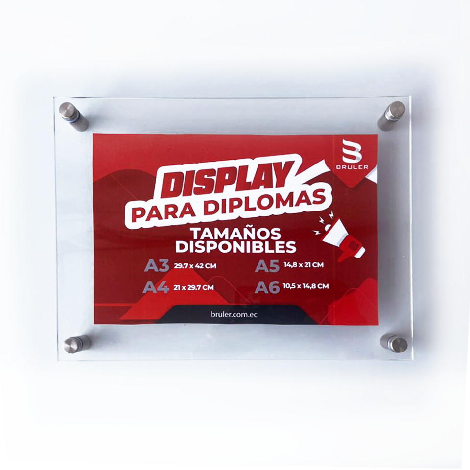 Display A3 porta Diplomas