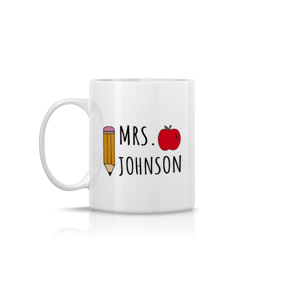 Taza sublimada blanca Día del Maestro 6