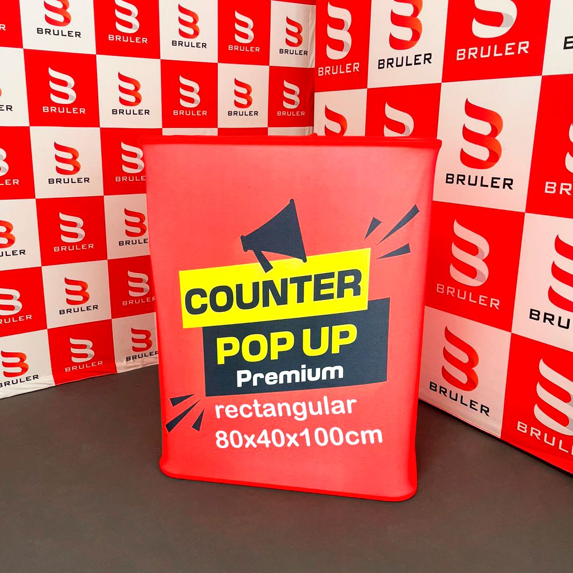Counter pop up rectangular con luz
