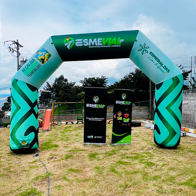 Combo 3 Arco Inflable 6x4 + 2 Roll up