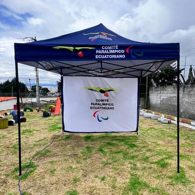Carpa Publicitaria con pared posterior 2.5X2.5 m Carpa Publicitaria con pared posterior 2.5X2.5 m