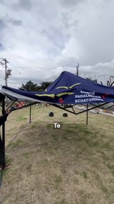 Carpa Publicitaria con pared posterior  2.5X2.5 m