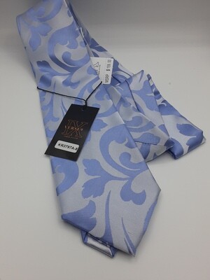 KRS 8 Blue- Silk Tie &amp; Pocket Square