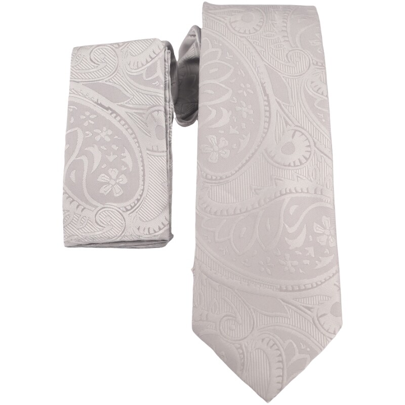 Solid Paisley - Tie &amp; Pocket Square