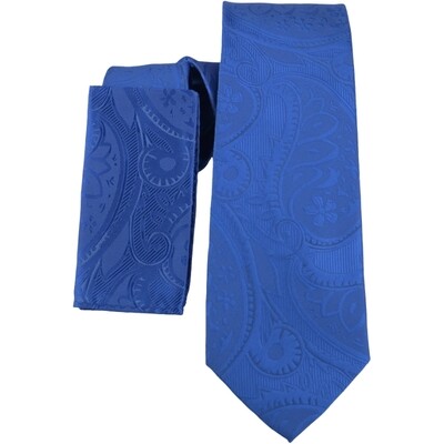 Solid Paisley - Tie &amp; Pocket Square
