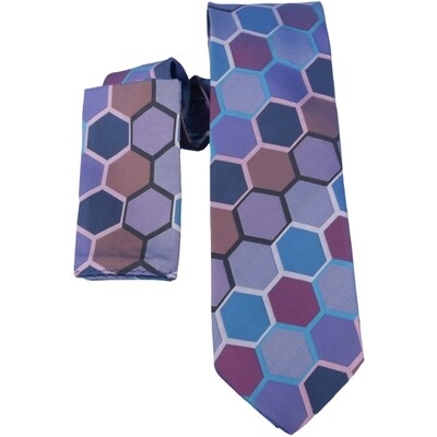 Multi Color C2 - Tie &amp; Pocket Square