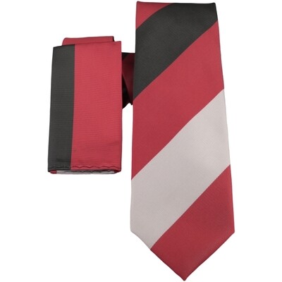 Stripe Tie &amp; Pocket Square