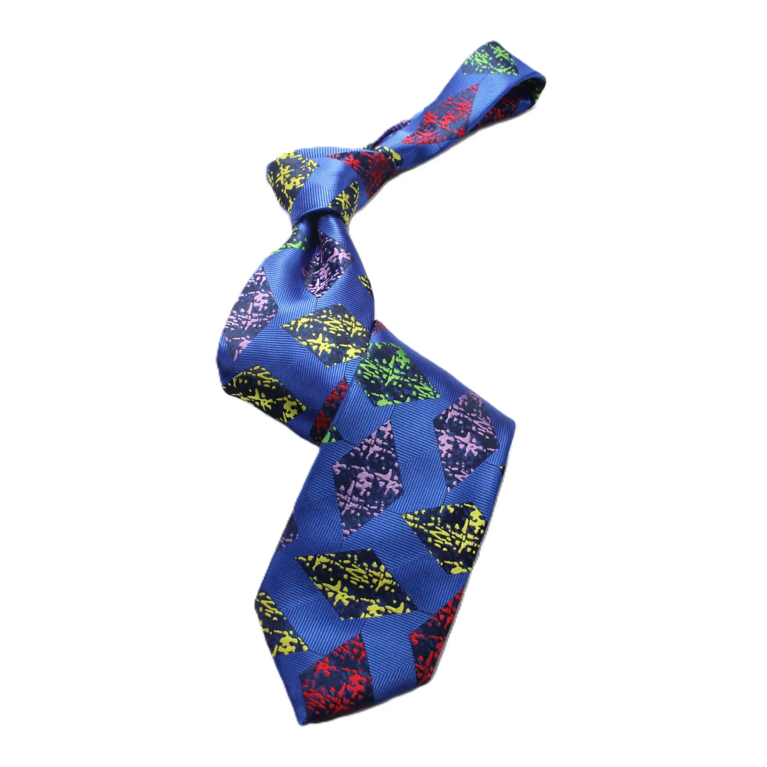 Federer 2 | Blue Geometric | Tie &amp; Pocket Square