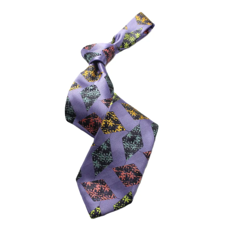 Federer 3 | Lavender Geometric | Tie &amp; Pocket Square