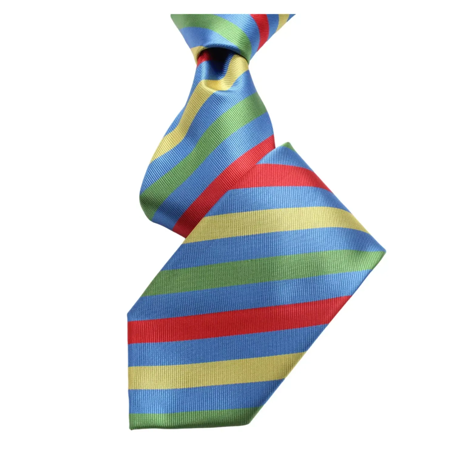 Angola Stripe A2 | Multi Color Sky Blue | Tie &amp; Pocket Square